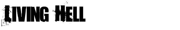 Living Hell font preview